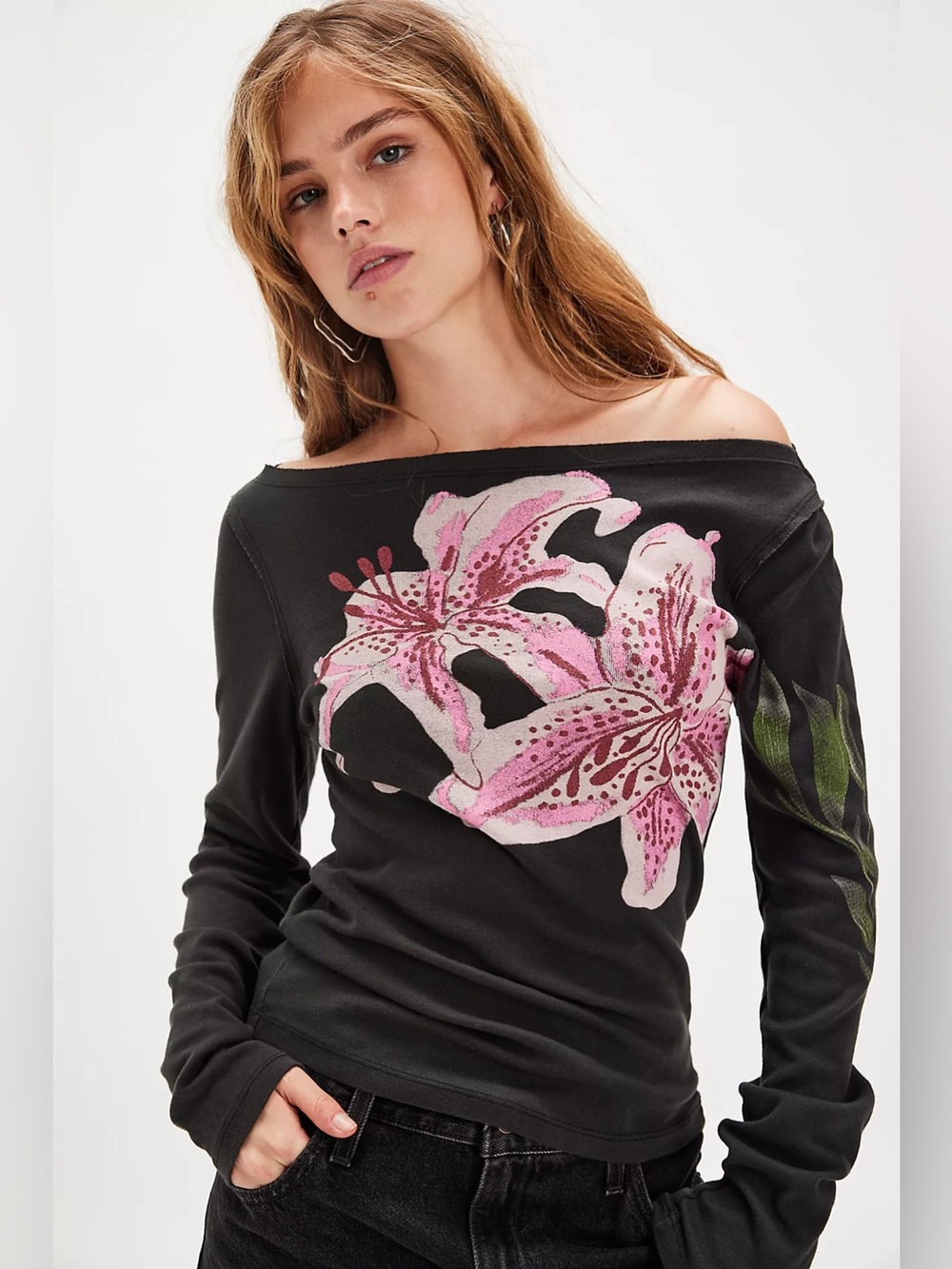 NWT! Free People Ragabond Billie Long Sleeve Sz Large